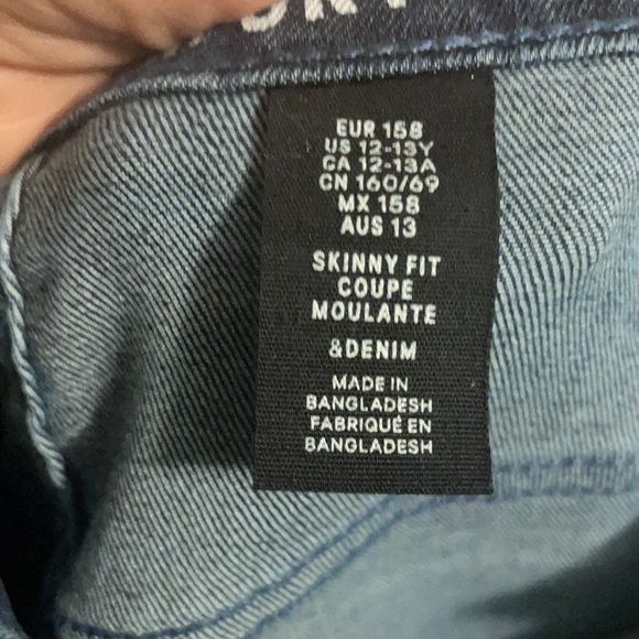 Jeans H&M size size 12/13 kids new condition - Picture 4 of 4